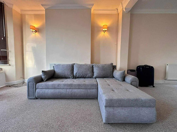 Grey sofa bed