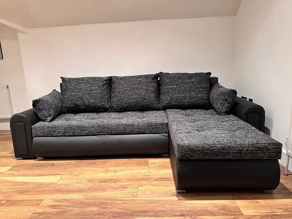 Charcoal universal modern sofa bed with storage