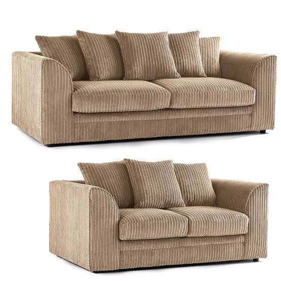 Jumbo Cord Sofa – All Colours, Washable Cushions, 2-Year Warranty 3+2