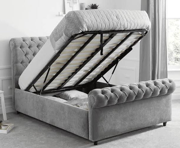 Sleigh Storage bed