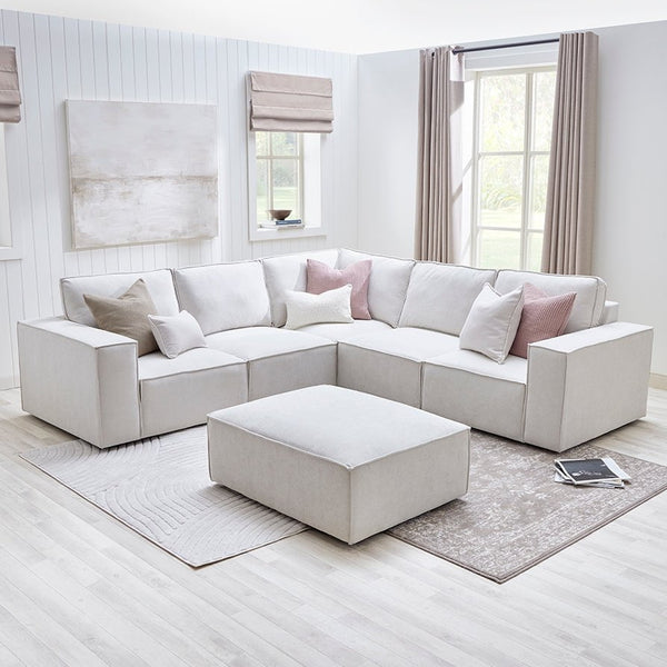 Brooklyn Large Right Hand Corner Sofa - Ivory